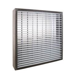 Renson 467 - Firestop grille with straight blades CUSTOM DESIGN - Renson
