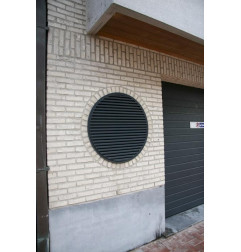 Renson 411R - Grille ronde à encastrer avec moustiquaire SUR MESURE - Renson