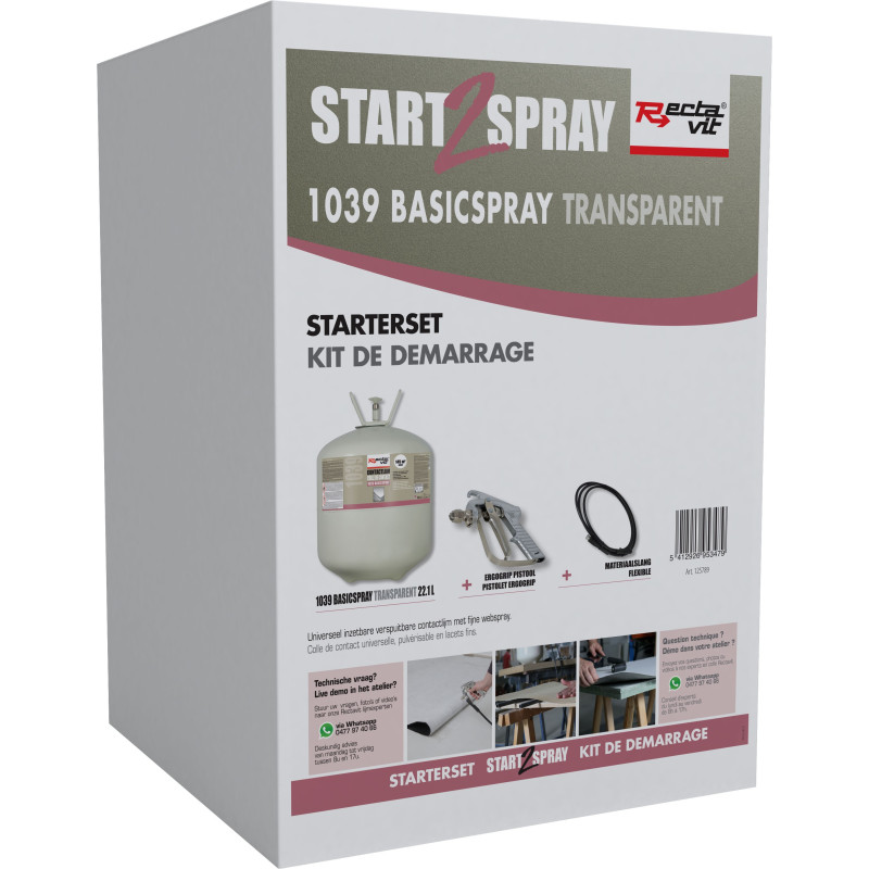 1039 Basicspray - Start2spray - Set di colla di montaggio - Rectavit 1039 Basicspray - Start2spray - Set di colla di montaggio - Rectavit