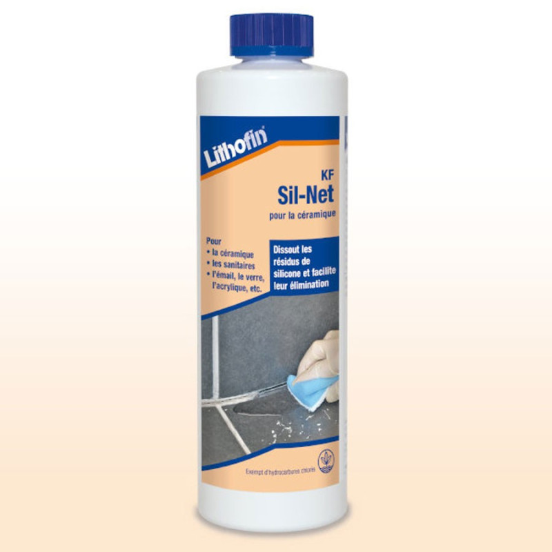 KF Acid and solvent cleaner to dissolve silicone Lithofin