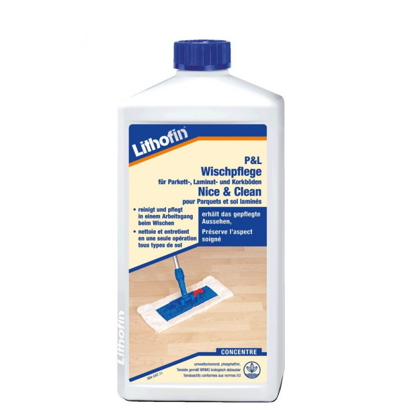 P&L Nice & Clean - Detergente alcalino per parquet e pavimenti in laminato - Lithofin