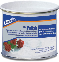 MN Polish Crème - Crème d'entretien pour marbre et pierres naturelles - Lithofin