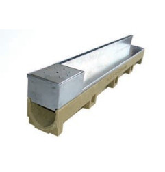 Schlitzentwässerungsrinne - Euroline 100 Discret 65 Inox - ACO