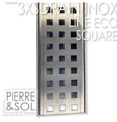 Stainless steel drainage channel Height 3.5 cm - 3XSDRAIN INOX - LINE ECO