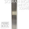 قناة صرف ستانلس ستيل ارتفاع 3.5 سم - 3XSDRAIN INOX - LINE ECO