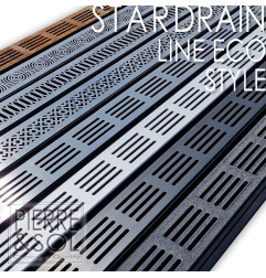 6,5 cm smalle aluminium goot - StarDrain - LINE ECO