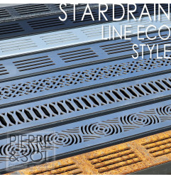 6,5 cm smalle aluminium goot - StarDrain - LINE ECO