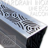 Dettaglio canale stretto Falcon in acciaio inox 6,5 cm - StarDrain LINE ECO Dettaglio canale stretto Falcon in acciaio inox 6,5 cm - StarDrain LINE ECO