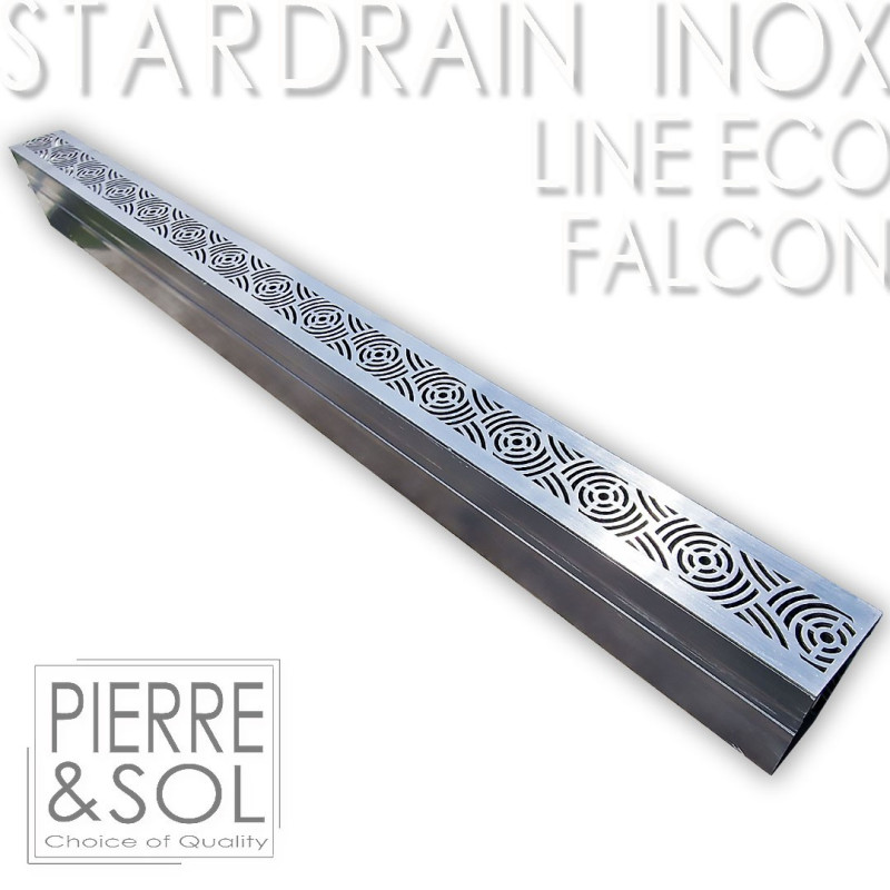 Falcon stainless steel narrow channel 6.5 cm - StarDrain LINE ECO Falcon stainless steel narrow channel 6.5 cm - StarDrain LINE ECO