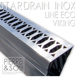 Caniveau étroit Inox Viking de 6,5 cm - StarDrain LINE ECO