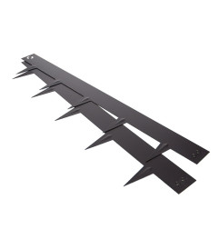 Edgi 75 Black - Bordures en métal pour parterres et jardins - MatGeco