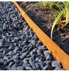 Edgi 75 Corten - Metallränder für Blumenbeete und Gärten - MatGeco