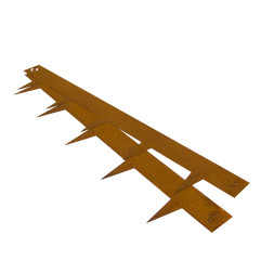 Edgi 75 Corten - Metallränder für Blumenbeete und Gärten - MatGeco