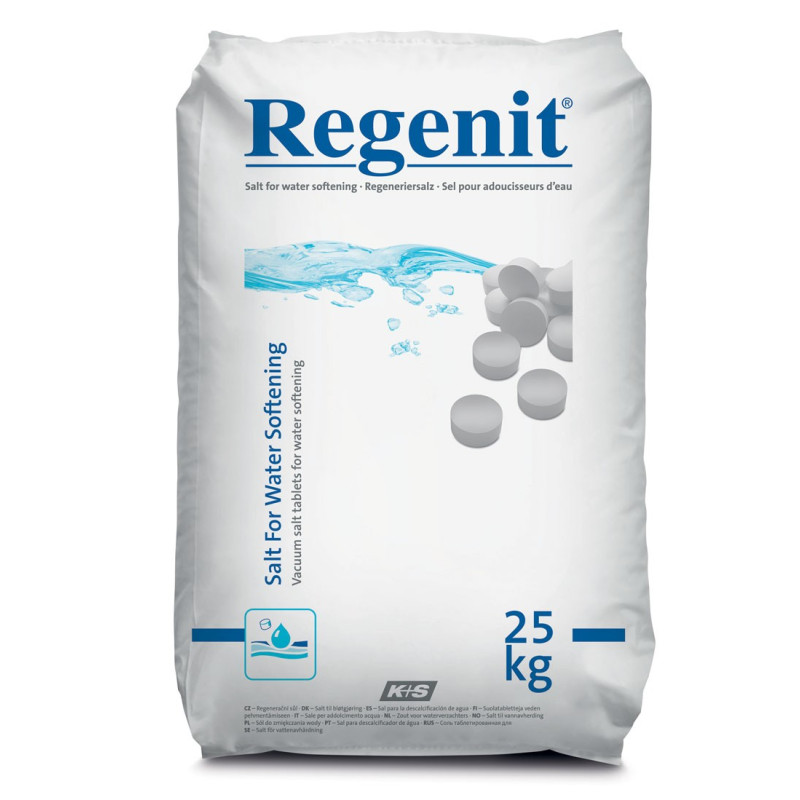 Tabletas de sal para suavizar el agua Regenit