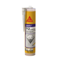 SikaFlex-112 Crystal Clear - Sellador adhesivo de montaje transparente EC 1 PLUS - Sika