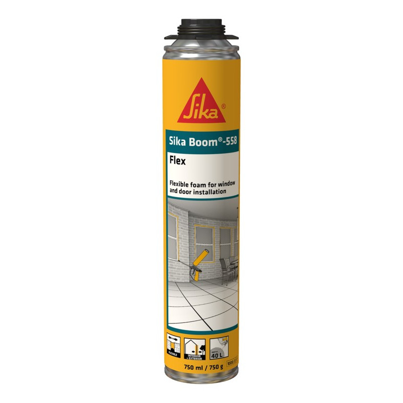 Sika Boom-558 Flex - رغوة بولي يوريثين مرنة منخفضة التمدد EC 1 PLUS - Sika