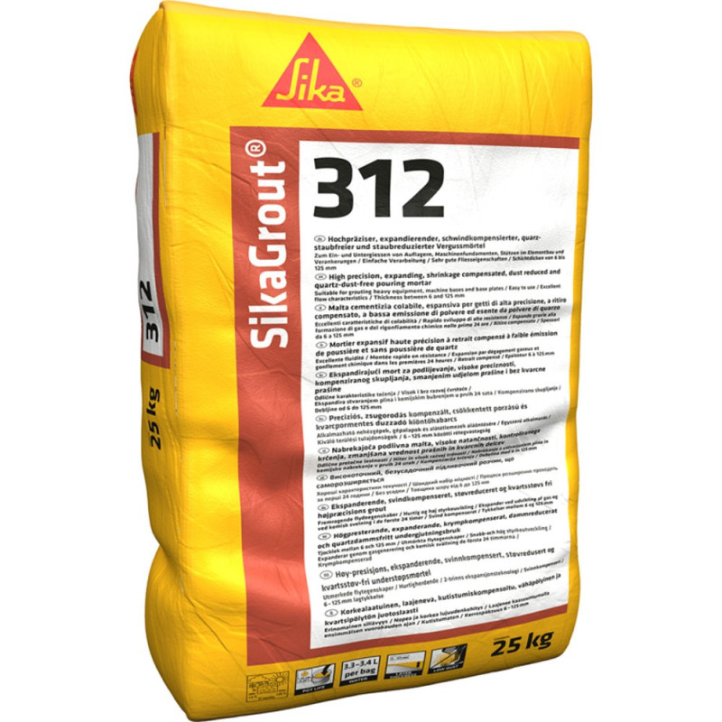 SikaGrout-312 - Mortero fluido expansivo de precisión - Sika