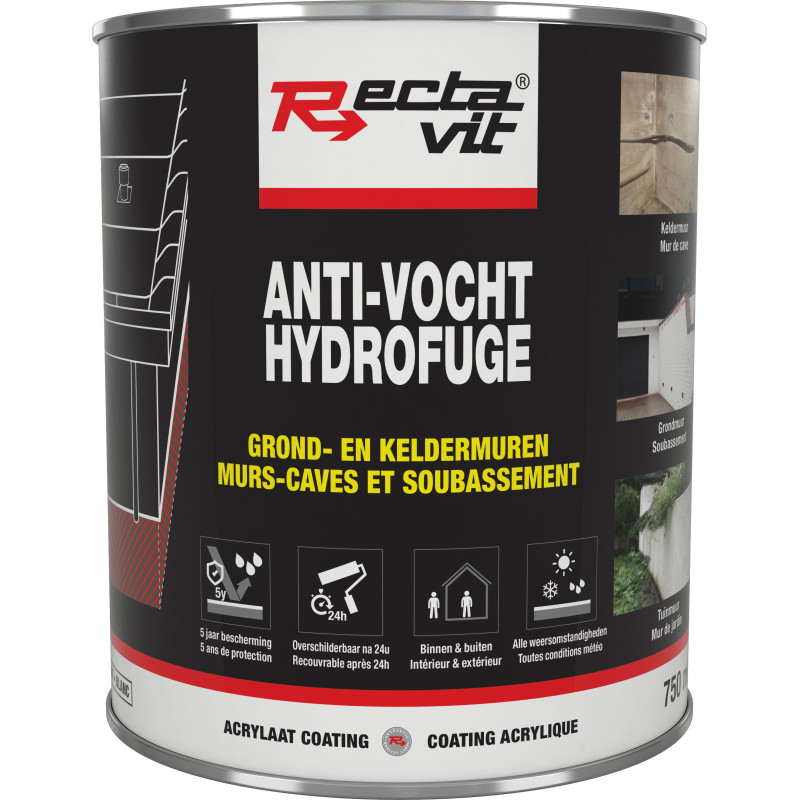 Barriera impermeabile per pareti e cantine - Rivestimento acrilico - Rectavit Barriera impermeabile per pareti e cantine - Rivestimento acrilico - Rectavit