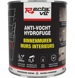 Waterdichte barrière voor binnenmuren - Synthetische coating - Rectavit
