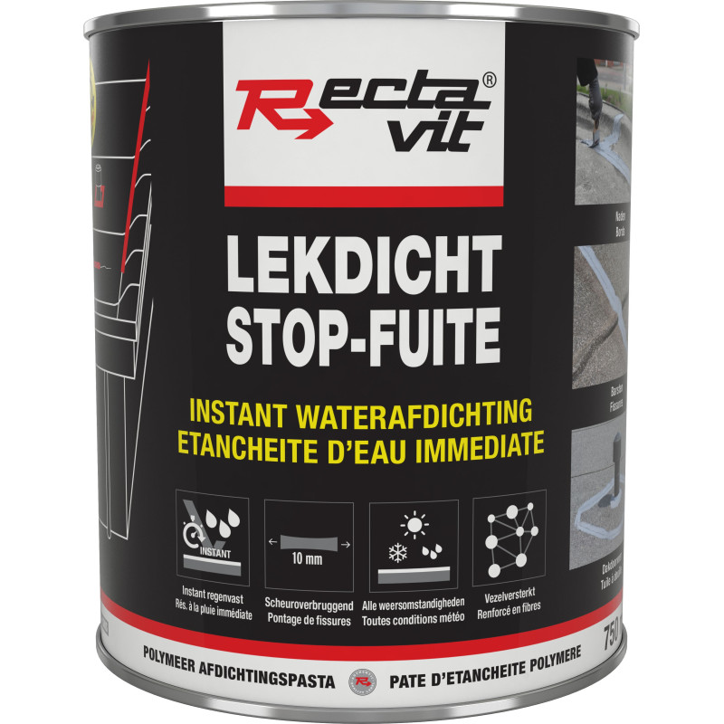 Stop leaks on roofs and gutters - Waterproofing paste - Rectavit Stop leaks on roofs and gutters - Waterproofing paste - Rectavit