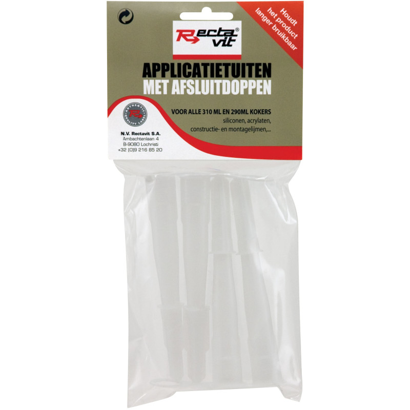 Embouts et capuchons - Pour cartouche de mastic - Rectavit Embouts et capuchons - Pour cartouche de mastic - Rectavit