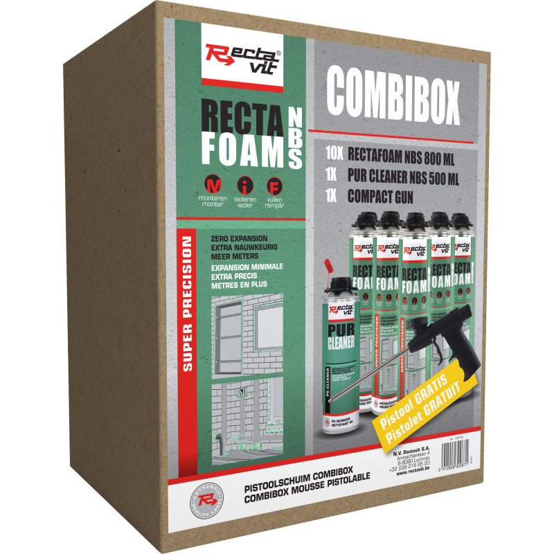 Recta schuim combibox - super precisie - PU schuim - Rectavit Recta schuim combibox - super precisie - PU schuim - Rectavit