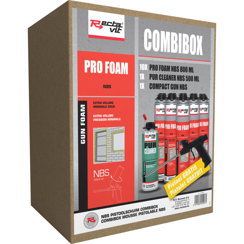 Pro foam NBS combibox - PU insulation foam - Rectavit