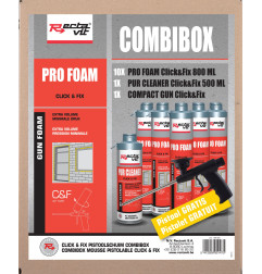 Pro foam Click&Fix combibox - PU-Schaum zur Isolierung - Rectavit