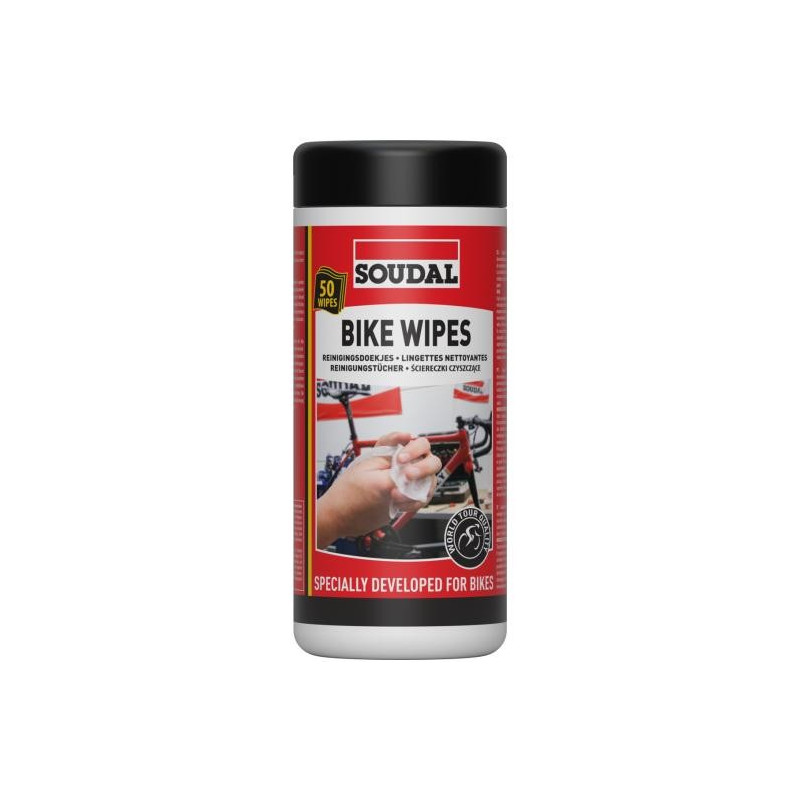 Bike wipes Extralarge cleaning wipe Soudal