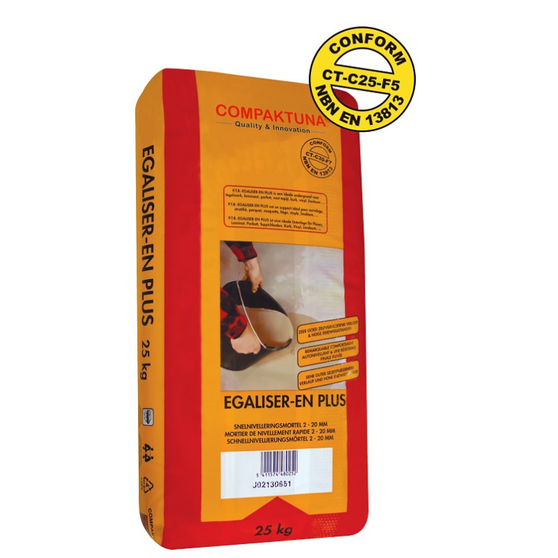 Egaliser-EN Plus C30 - Levelling mortar - PTB Compaktuna