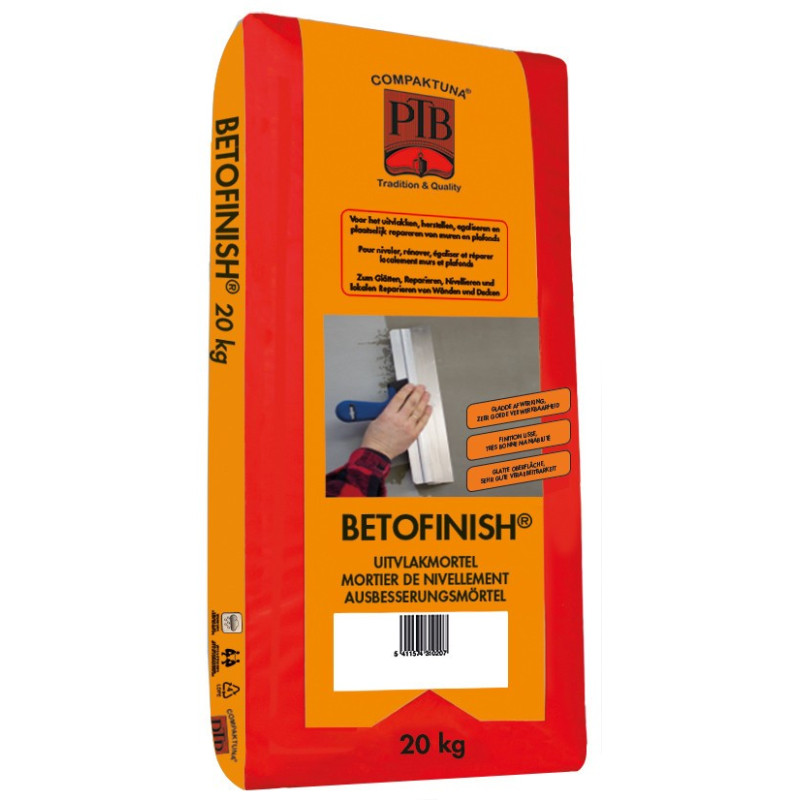 Betofinish GL - Levelling mortar - PTB Compaktuna Betofinish GL - Levelling mortar - PTB Compaktuna