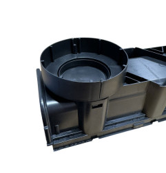 Set d'accessoires pour caniveau en polypropylène - 100 x 11 x 8 cm