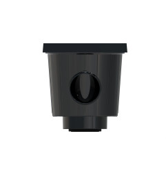 Star Point well with 200/200 mm aluminum grid with end cap - LINE ECO