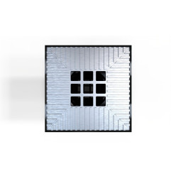 Star Point put met 200/200 mm aluminium rooster met eindkap - LINE ECO