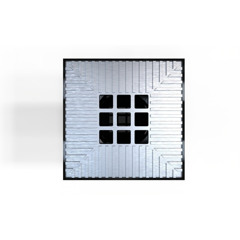 Star Point well with 200/200 mm aluminum grid with end cap - LINE ECO Star Point well with 200/200 mm aluminum grid with end cap - LINE ECO