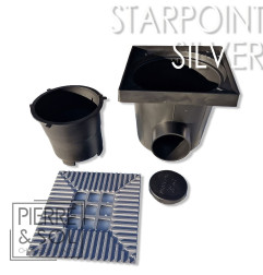 StarPoint afvoer met aluminium rooster 200/200 mm - LINE ECO