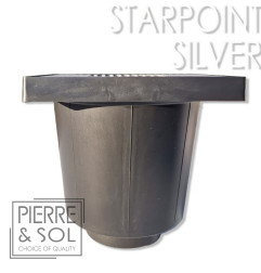 StarPoint ALU - Drain with aluminum grid - 200/200 mm - LINE ECO