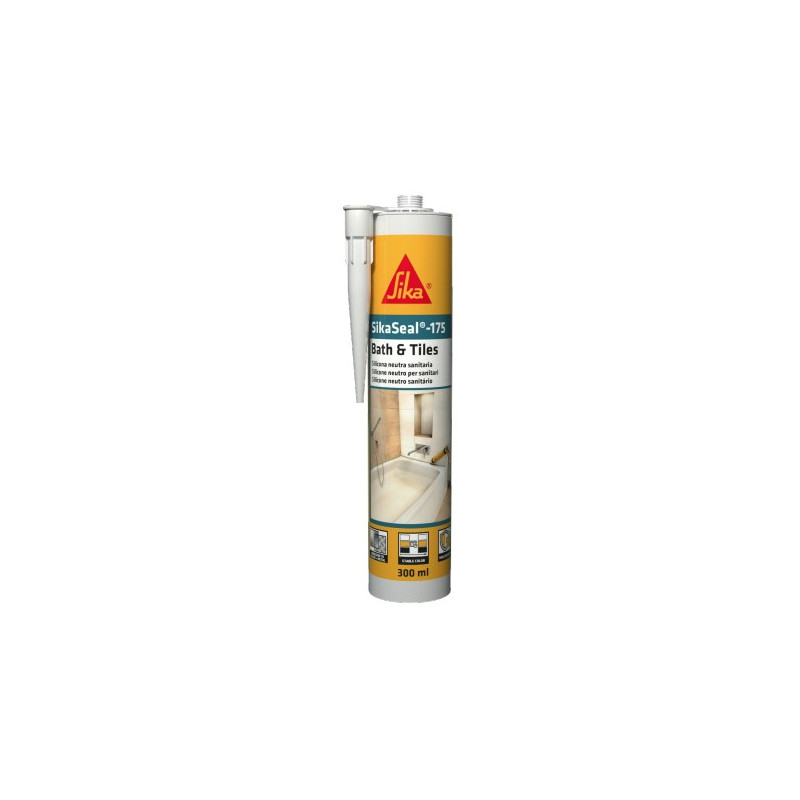 SikaSeal-175 - Mastic silicone neutre pour sanitaire EC 1 PLUS - Sika SikaSeal-175 - Mastic silicone neutre pour sanitaire EC 1 PLUS - Sika