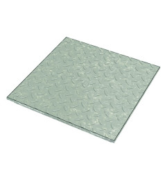 Couvercle étanche en tôle d'aluminium striée - Toptek Solid AL - ACO