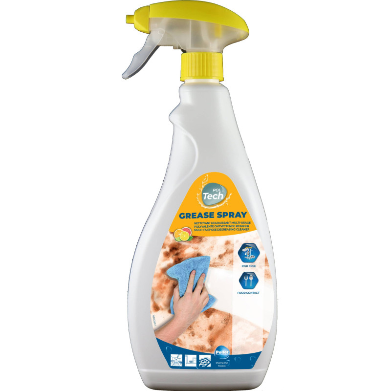 PolTech Grease Spray - Limpiador Desengrasante - Pollet PolTech Grease Spray - Limpiador Desengrasante - Pollet