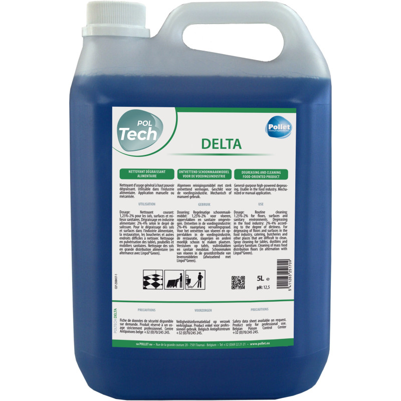 Delta - Desengraxante alimentar para pisos - Pollet