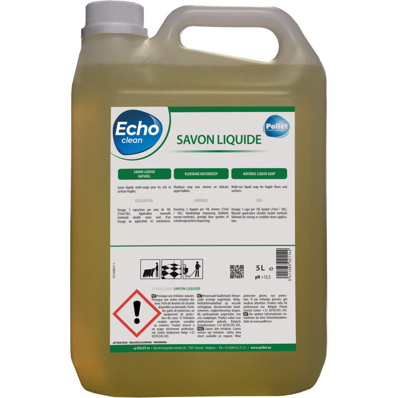EchoClean Liquid Soap - Хрупкое мыло для пола - Pollet EchoClean Liquid Soap - Хрупкое мыло для пола - Pollet