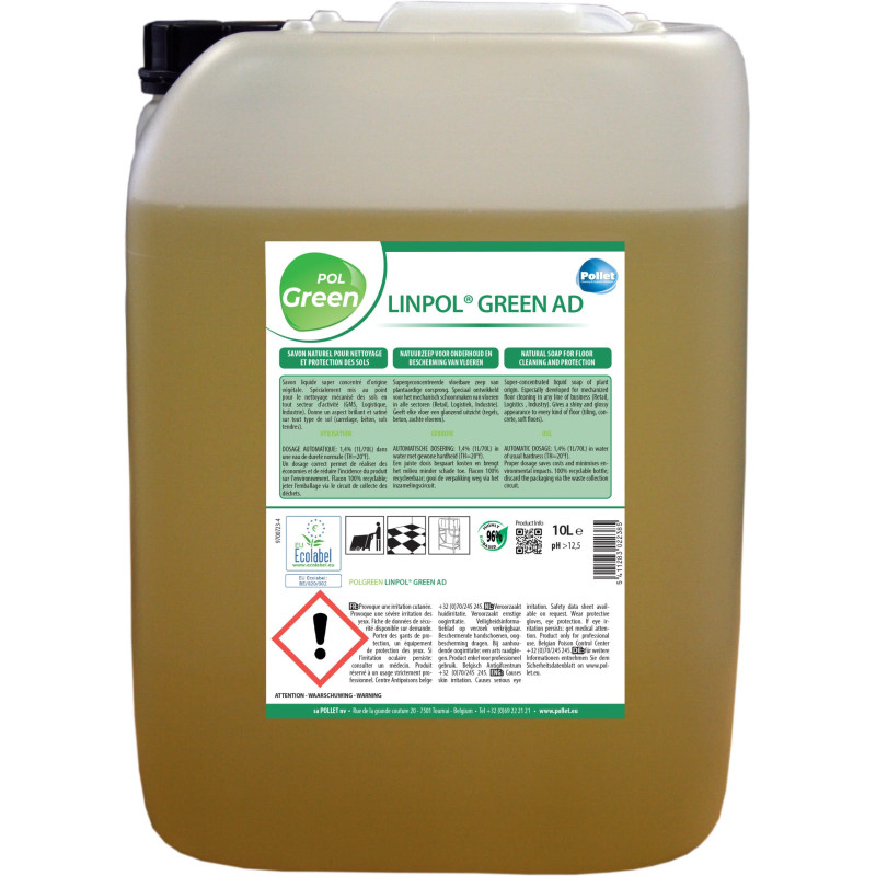 Linpol Green AD - Sabonete vegetal para máquinas - Pollet Linpol Green AD - Sabonete vegetal para máquinas - Pollet