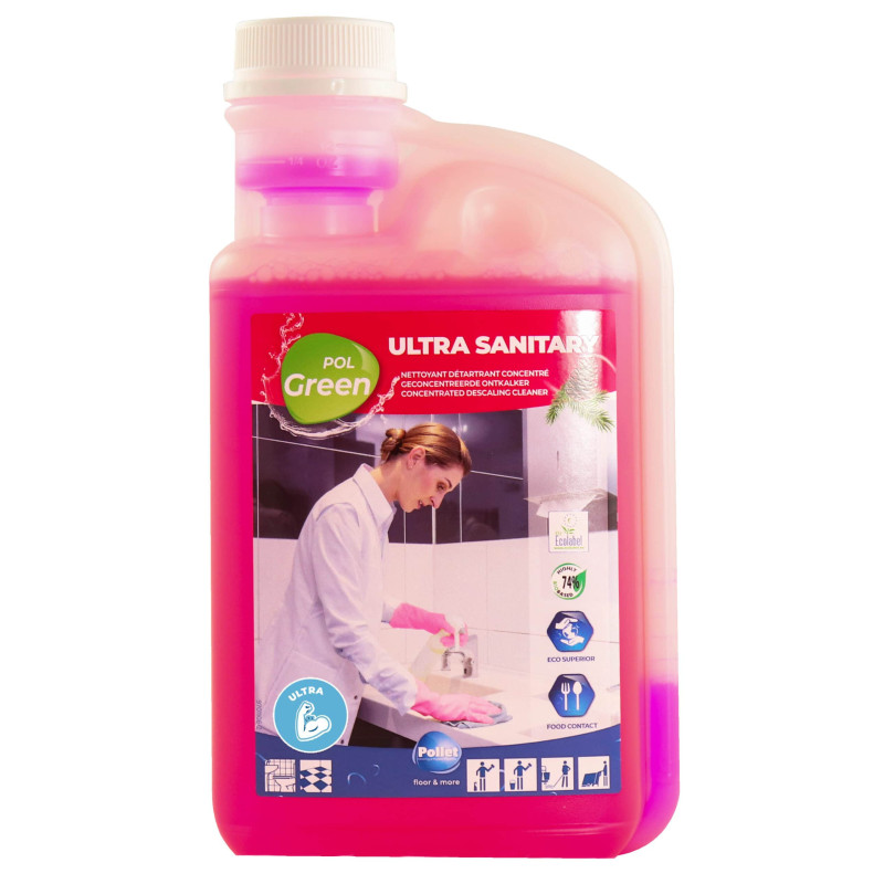 PolGreen Ultra Sanitary - Nettoyant détartrant - Pollet