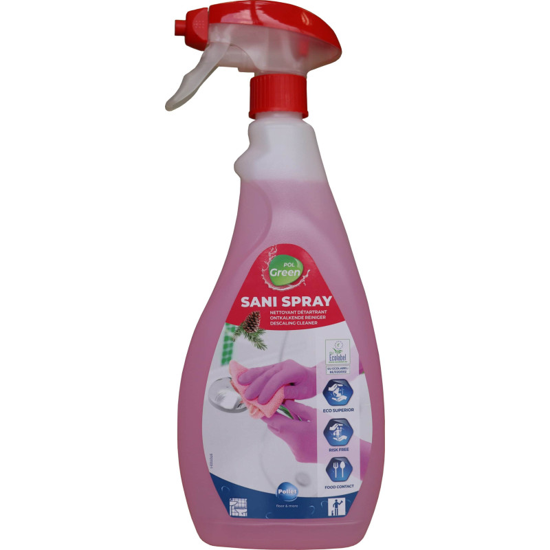 PolGreen Sani Spray - Limpador desincrustante ecológico perfumado - Pollet PolGreen Sani Spray - Limpador desincrustante ecológico perfumado - Pollet