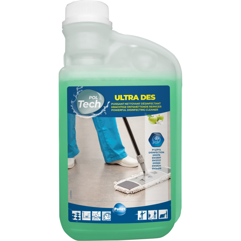PolTech Ultra DES - Desinfecterende reiniger - Pollet PolTech Ultra DES - Desinfecterende reiniger - Pollet
