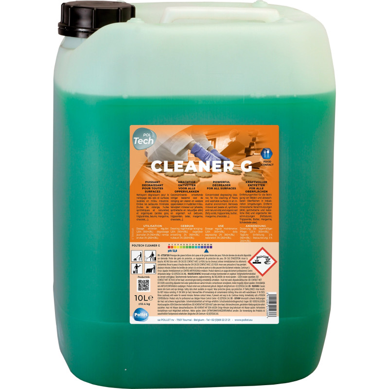 PolTech Cleaner G - Desengordurante para sujidade mineral e orgânica - Pollet