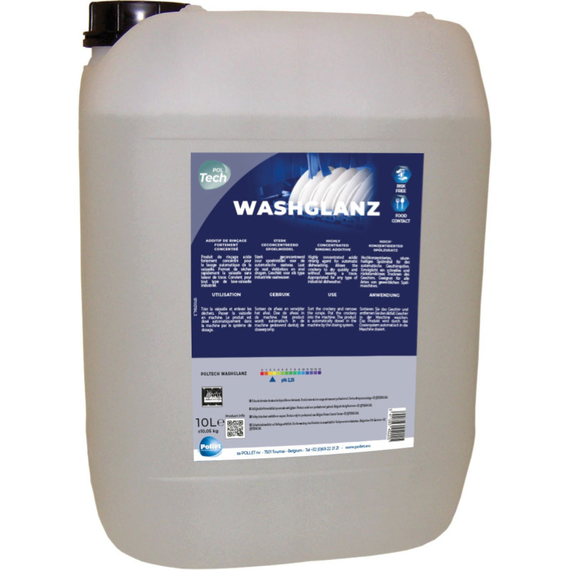 PolTech Washglanz - Highly concentrated rinse additive - Pollet PolTech Washglanz - Highly concentrated rinse additive - Pollet