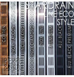 Stainless steel grates for STARDRAIN gutter - LINE ECO