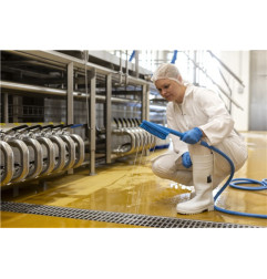 Spazzola a mano, passaggio acqua 7057 - 330mm duro - Vikan